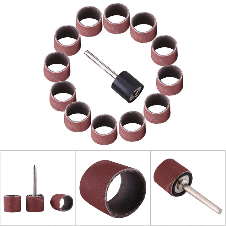 Drum Sanding Kit Drum Sanding Sleeves 100pcs for Amber Polishing Metal Carpentry (Large Sandpaper Circle 600 mesh)
