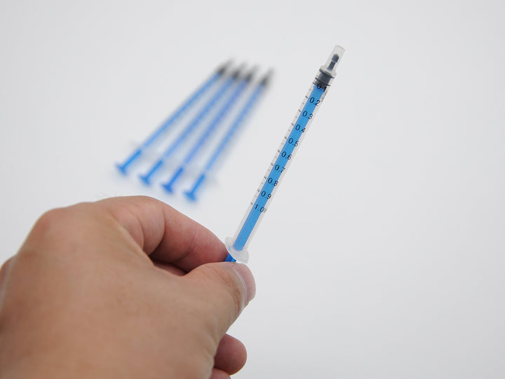 Pack of 10 x 1 ml disposable Industrial Syringes