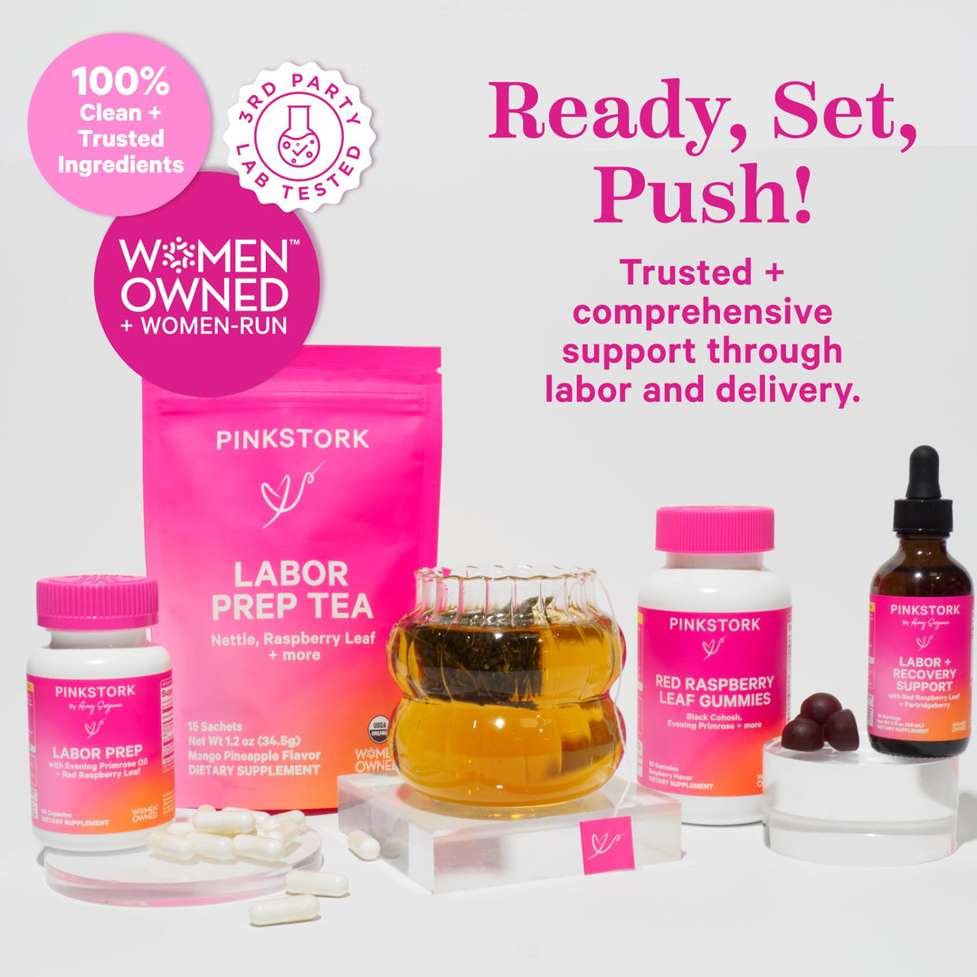 Labor Prep Tea - Organic Pregnancy Tea with Raspberry, Chamomile, Rosehip for Labor and Delivery