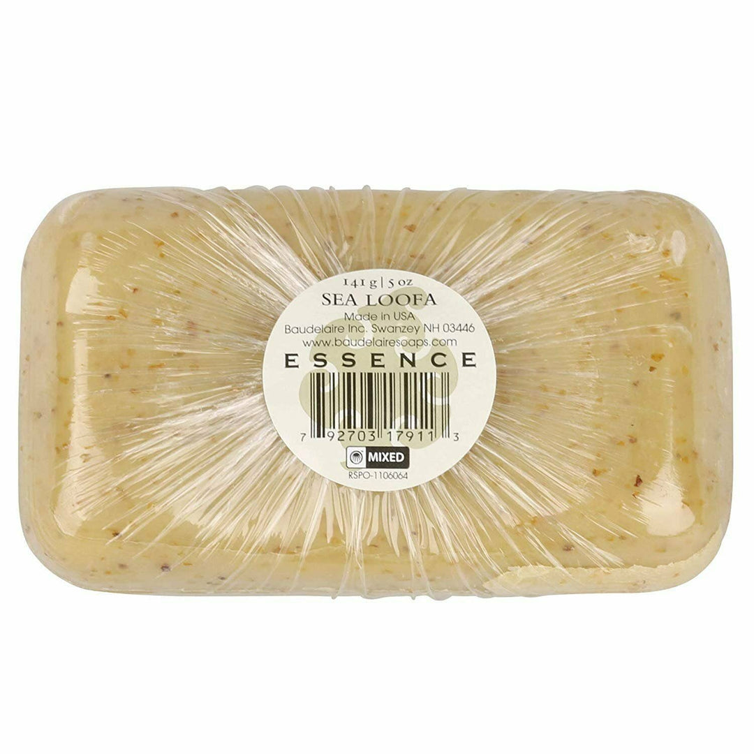 Exfoliating Sea Loofa Soap - Natural Fragrance - Hydrating & Moisturizing Triple-Milled Luxury, 5 oz (Pack of 6)