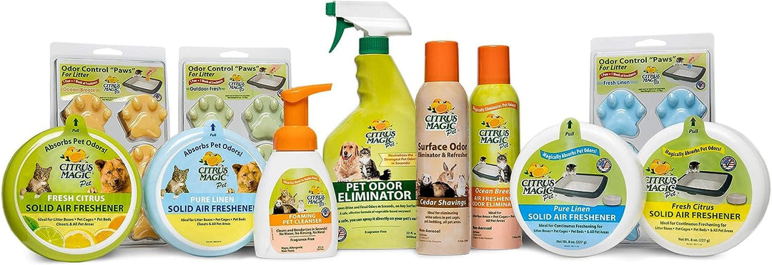 Pet Odor Absorbing Solid Air Freshener for Home, Air Purifier, Fresh Citrus, Must have Pet Supplies, 8 Oz (Pack of 3)
