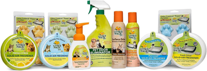 Pet Odor Absorbing Solid Air Freshener for Home, Air Purifier, Fresh Citrus, Must have Pet Supplies, 8 Oz (Pack of 3)