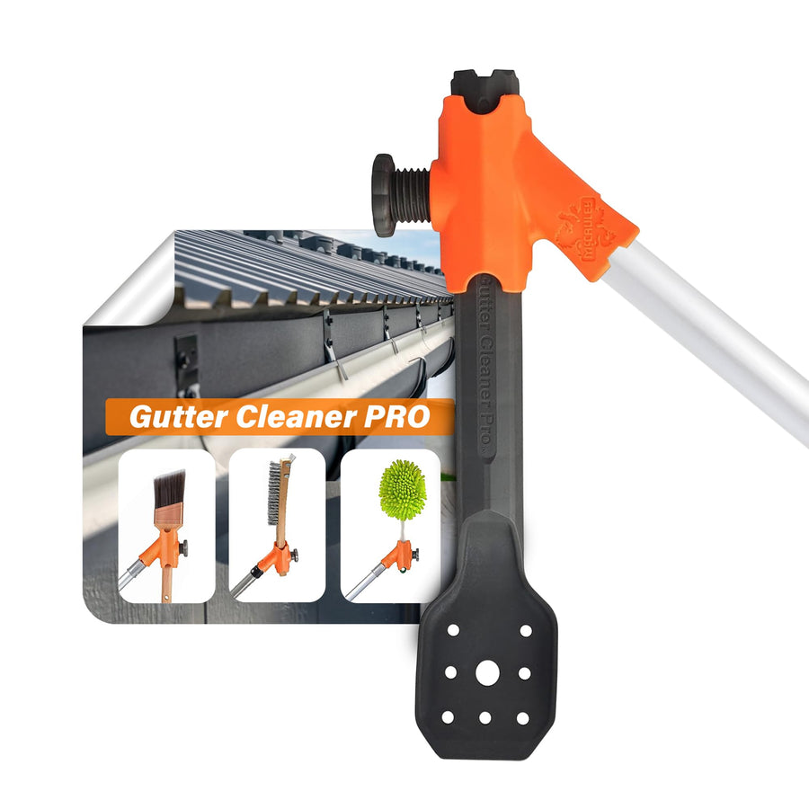 Gutter Cleaner PRO, Gutter Cleaning from The Ground, Plus Clean from roof and Ladder, and Clean Off Gutter Guards from The Ground.