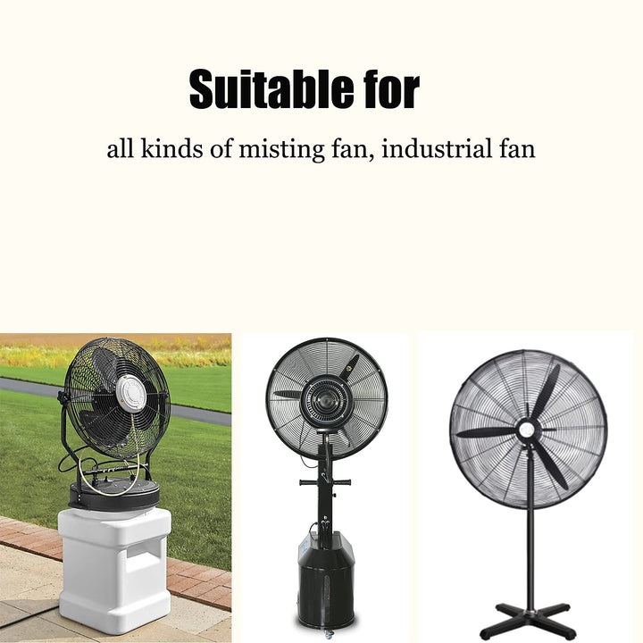 J&C Fan Cover 420D Misting Fan Cover Waterproof Spray Cooling Fan Cover Industrial Fan Dust Cover Outdoor Water Misting Fan Covers Patio Water Tank Electric Fans Case Heavy Duty Large (No Fan