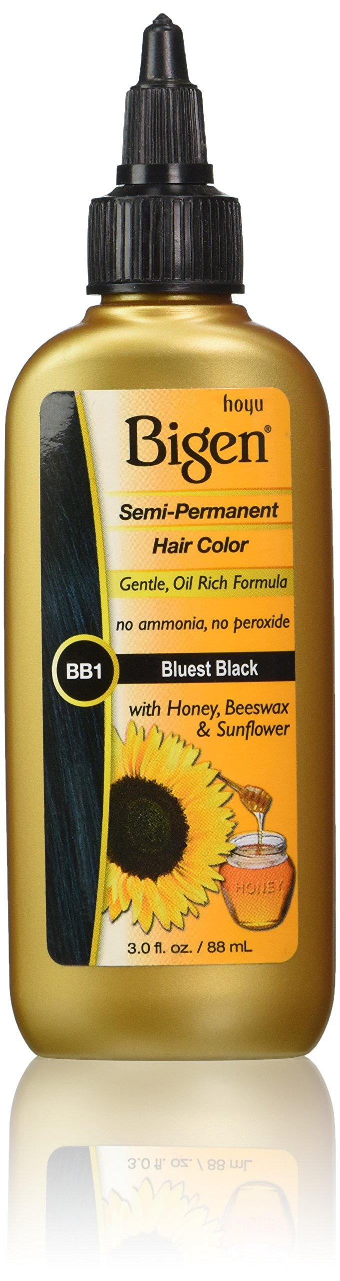 Semi Permanent Hair Color, Bluest Black, 3.0 Ounce (BSPBB1)