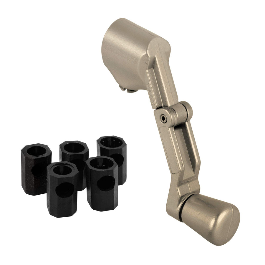 Products H 3961 Casement Handle, Folding, Universal Spline, Coppertone