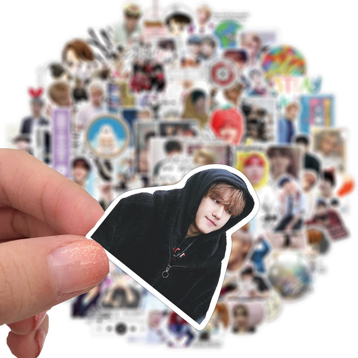 Stray Kids Cute Kpop Stickers Waterproof 100pcs, Korean Singer Stickers for Teens Laptop Luggage Travel Case Phone Water Bottles Car Scrapbook Bike Guitar Bumper