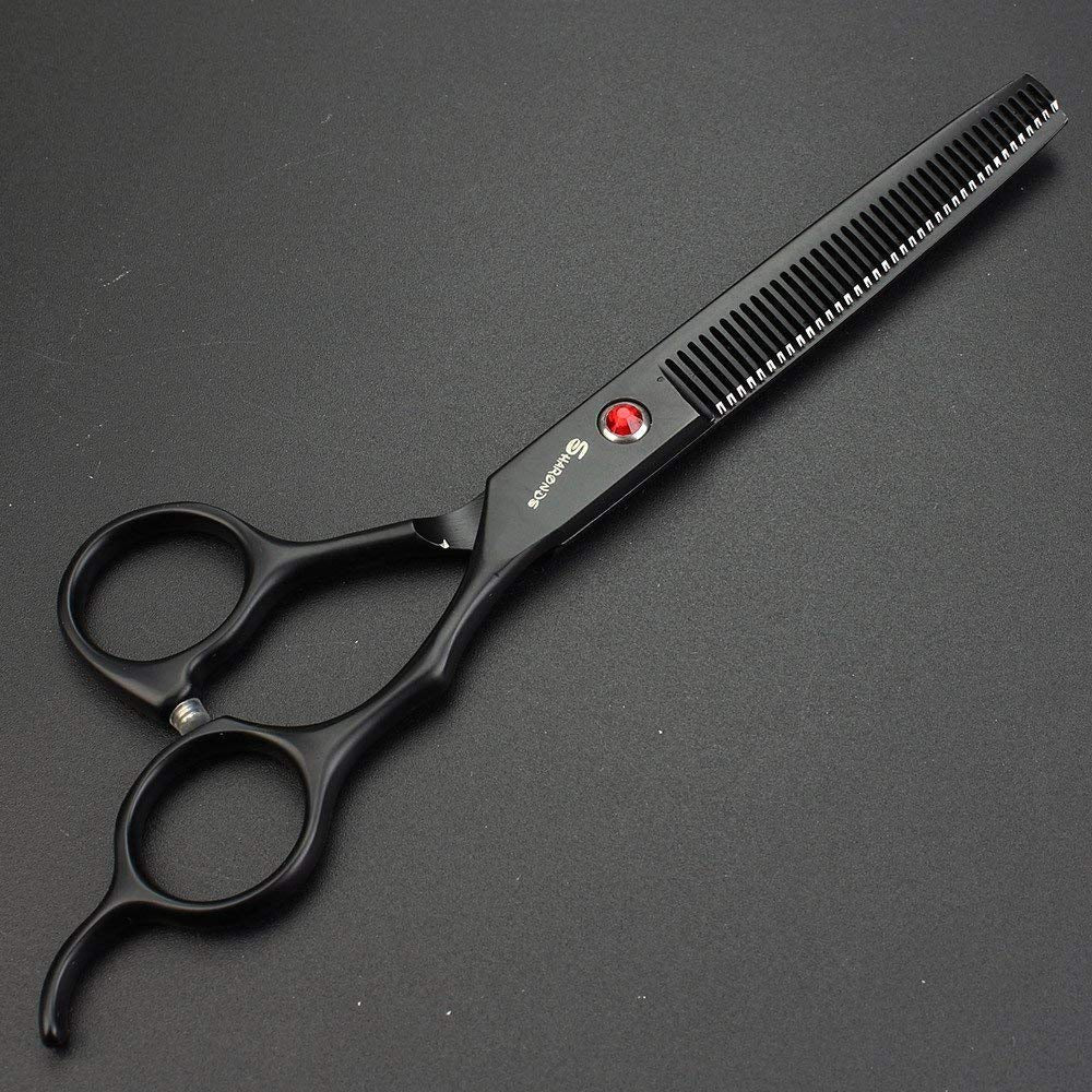 7.0 Inch Stainless Steel Professional Barber Scissors Hair Thinning Scissors Hairdresser or Home Hairdresser Variant/Hybrid Scissors (scissors set)