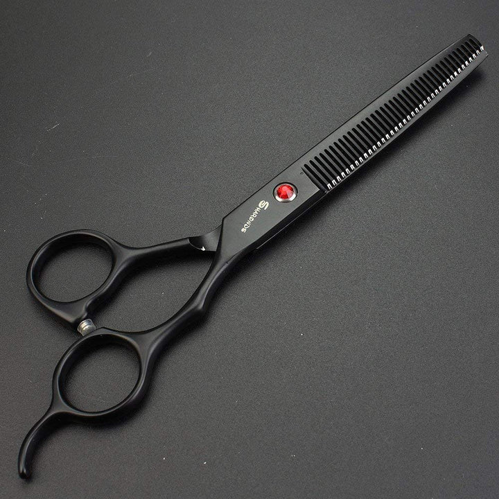 7.0 Inch Stainless Steel Professional Barber Scissors Hair Thinning Scissors Hairdresser or Home Hairdresser Variant/Hybrid Scissors (scissors set)
