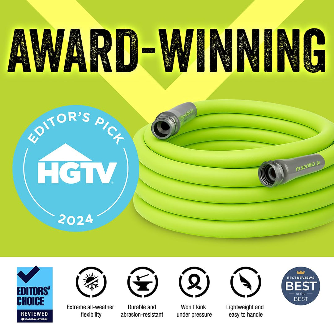 Garden Hose 5/8 in. x 50 ft, Heavy Duty, Lightweight, Durable, ZillaGreen - HFZG550YW-E