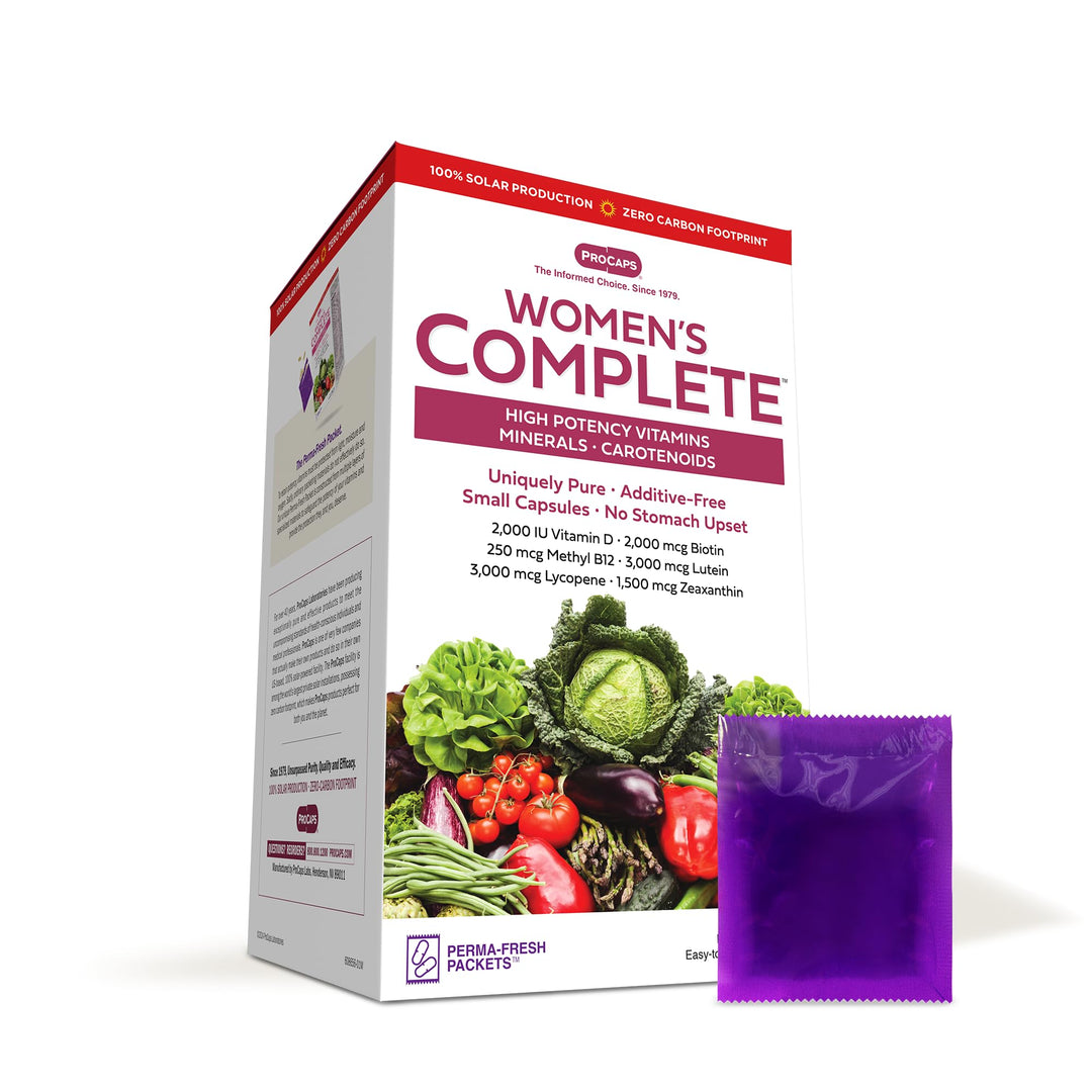 Multivitamin - Women's Complete 120 Packets - High Potencies of 30+ Nutrients, Essential Vitamins, Minerals, Carotenoids. Small Easy-to-Swallow. No Binders, No Fillers, No Additives
