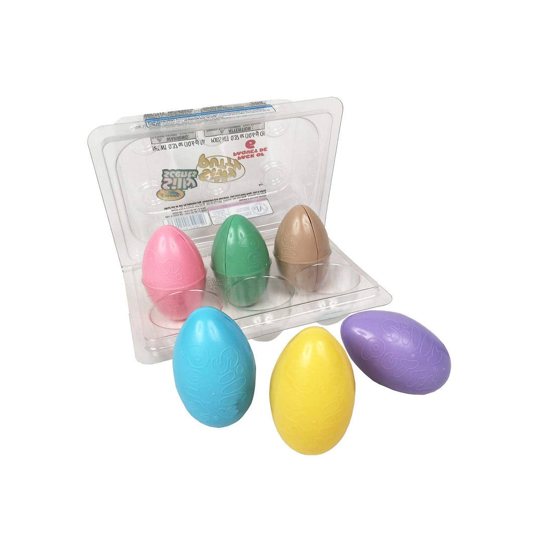 Silly Putty Silly Scents 6Count Egg Pack, Scented Putty, Gift for Kids