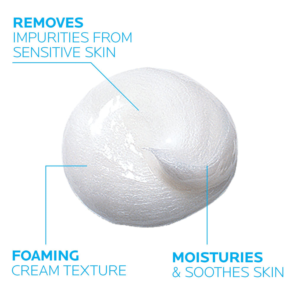 Toleriane Purifying Foaming Cream Cleanser for Oily Skin, Daily Face Wash with Ceramides and Niacinamide, Oil-Free, Fragrance Free