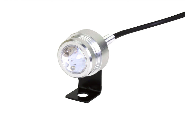Tiny LED Spotlight - 1 Watt High Power LED - 1 Diameter - 100 Lumen - Waterproof - Cool White - 10 to 30VDC