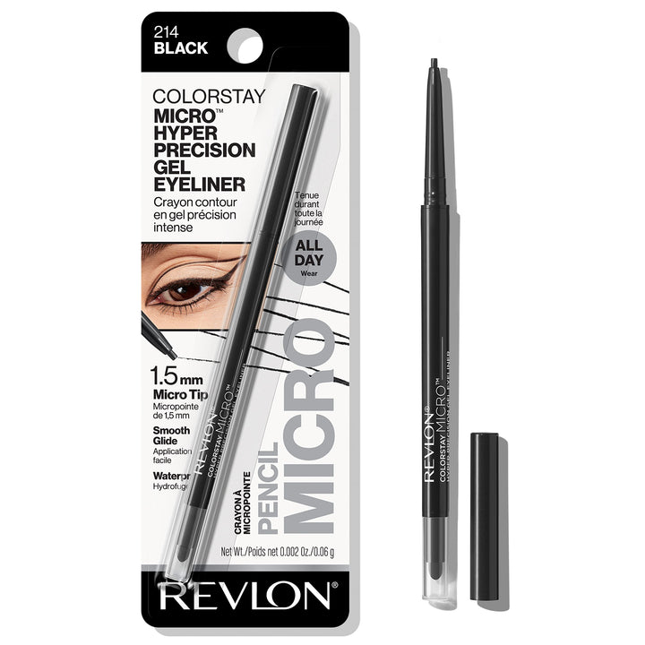 Revlon Colorstay Micro hyper Precision Gel Eyeliner, Waterproof, Long wearing, 0.009 Oz, Black