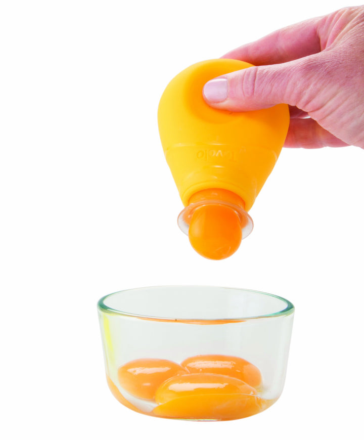 Silicone Yolk Out Egg Separator Yellow