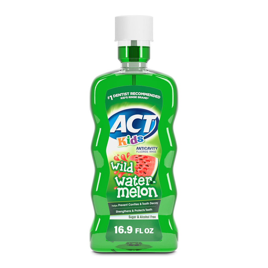 Kids Anticavity Fluoride Rinse, Wild Watermelon, 16.9 Ounce (Pack of 3)