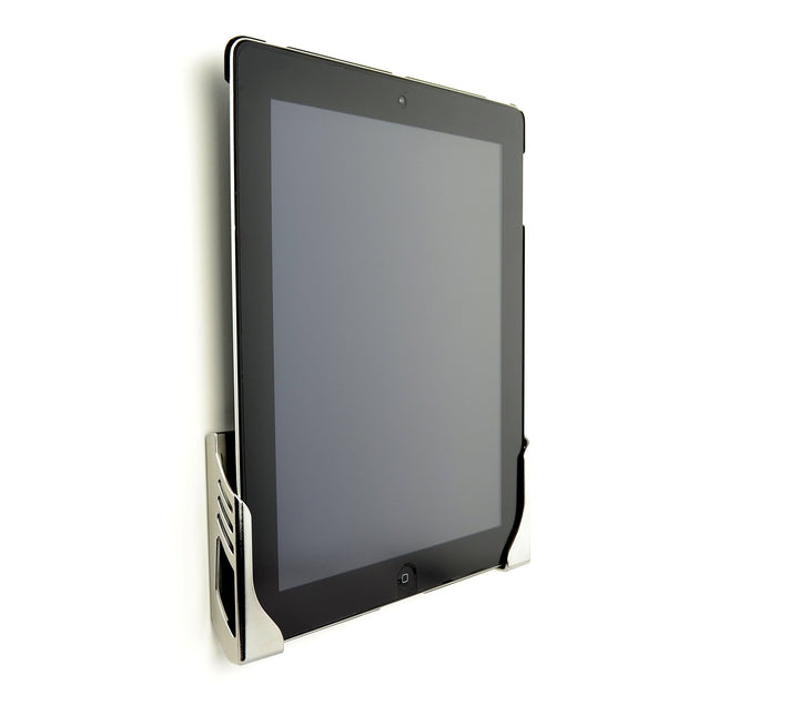 Koala Tablet Wall Mount Universal, Damage-Free Adhesive Wall Dock for iPads, Tablets, Smartphones, and eReaders (Chrome-Plated Plastic)