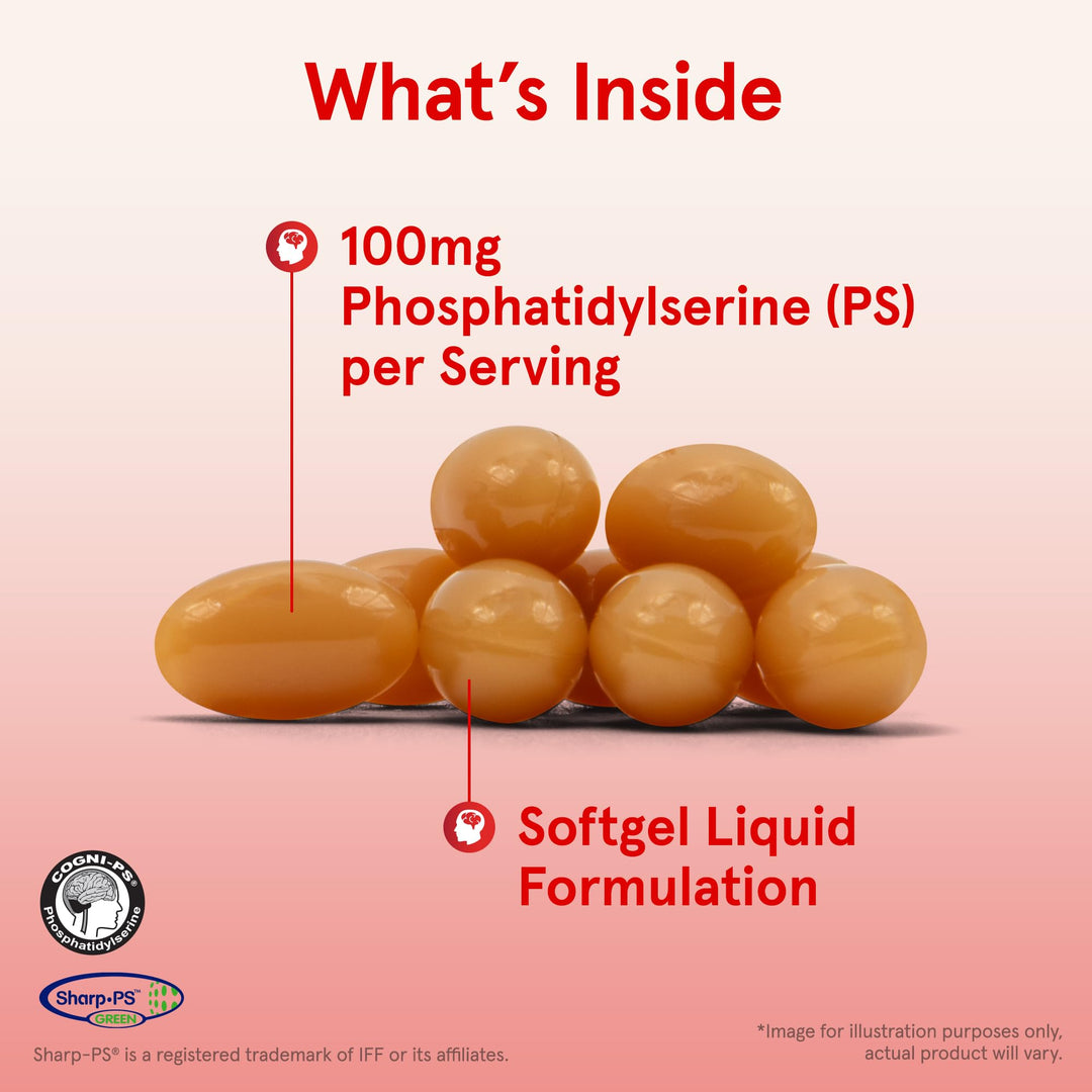 Formulas PS100 Phosphatidylserine 100 mg Non-GMO, Soy-Free - 60 Softgels