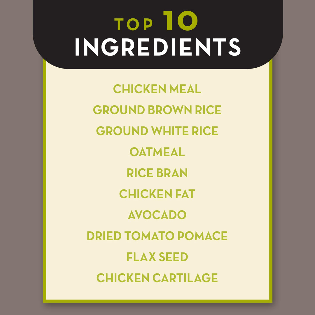 Natural Chicken Meal & Brown Rice - Senior Dry Dog Food 26 lb