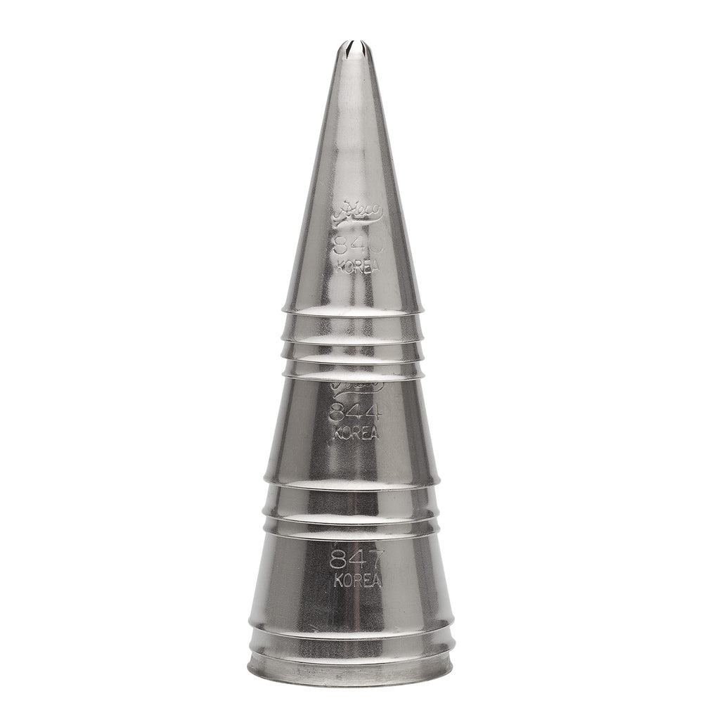 850 - 10 Piece Closed Star Tube Set, Stainless Steel Pastry Tips, Sizes 0 - 9
