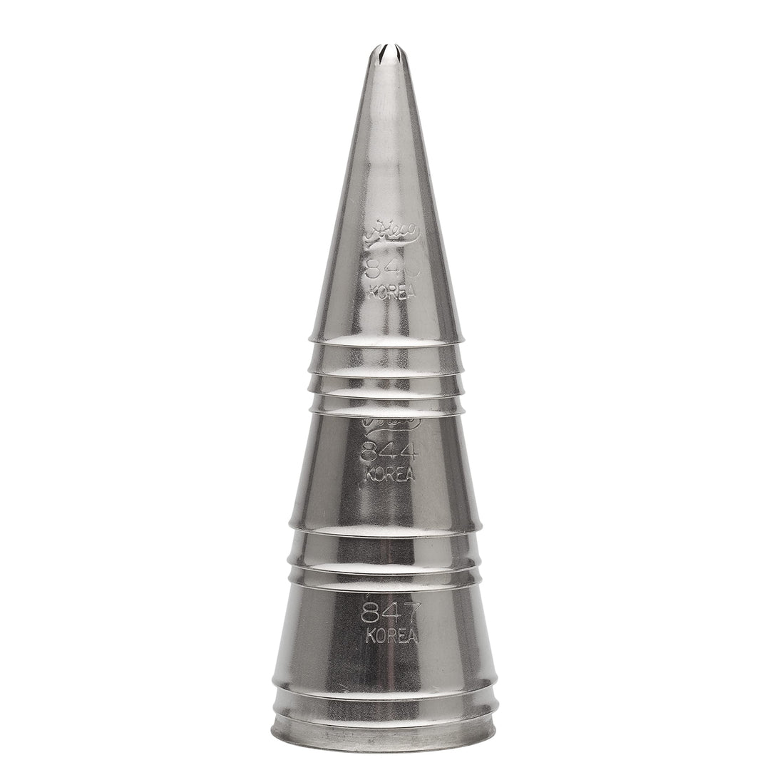 850 - 10 Piece Closed Star Tube Set, Stainless Steel Pastry Tips, Sizes 0 - 9