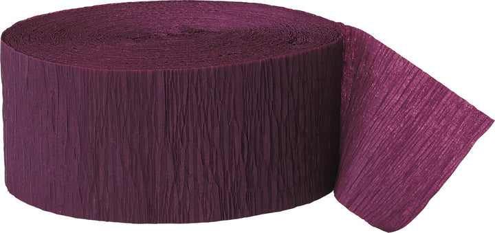 Industries 81ft Burgundy Crepe Paper Streamers -