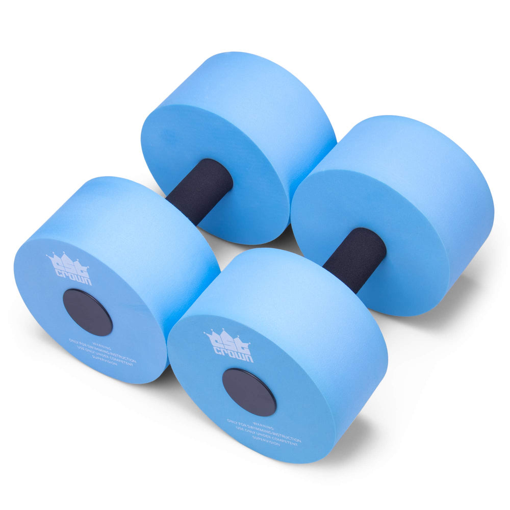 Aqua Dumbbell Two-pack | Foam Resistance Fitness Equipment | Low Impact Exercise Weight Accessory | Water Aerobics & Swimming Pool Resistance Workout Gear
