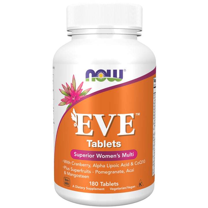 Supplements, Eve™ Women's Multivitamin with Cranberry, Alpha Lipoic Acid and CoQ10, plus Superfruits - Pomegranate, Acai & Mangosteen, 180 Tablets