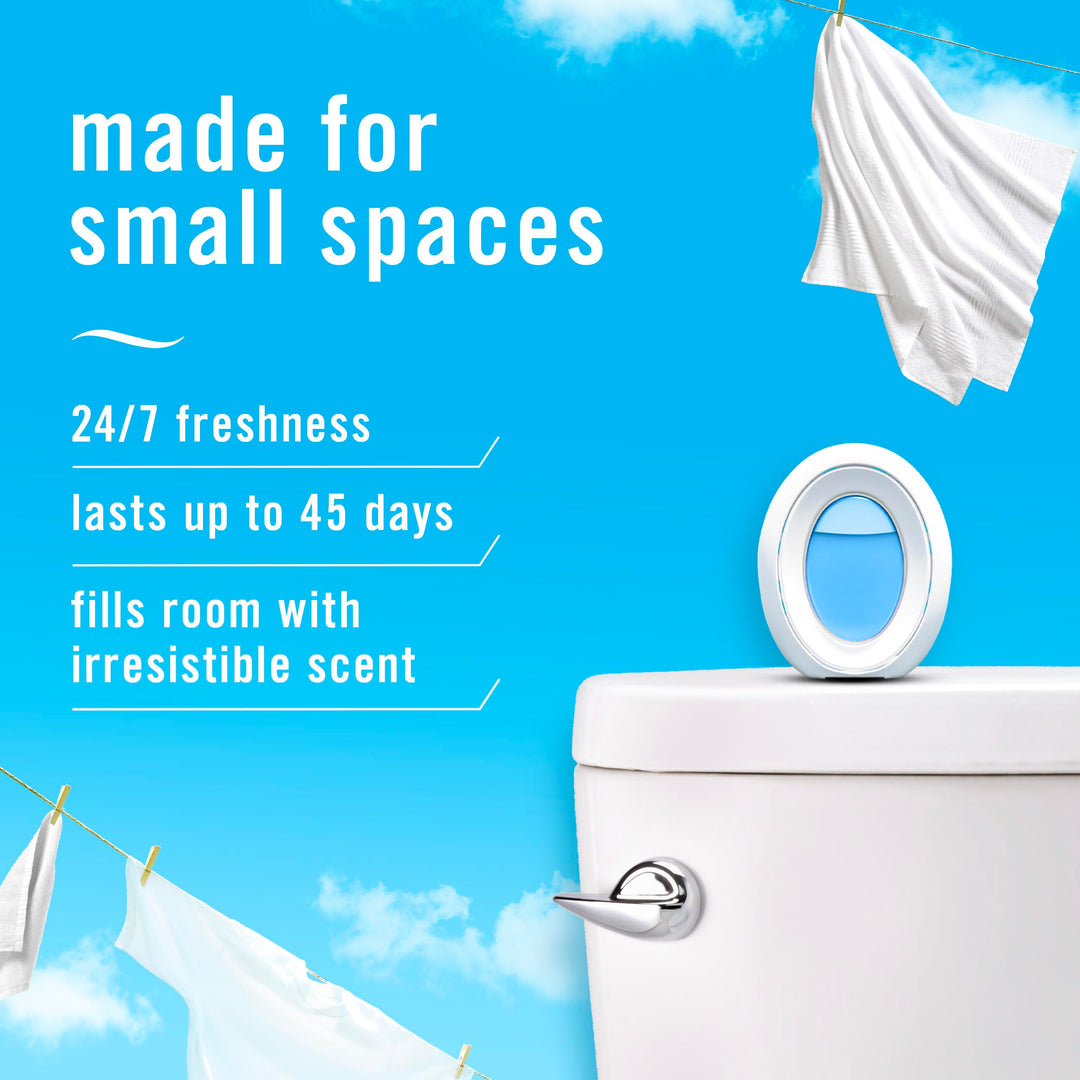 Bathroom Air Freshener, Odor-Fighting, Plug In Alternative, Air Fresheners for Home and Bathroom and Kitchen, Closet Air Fresheners, Linen & Sky Scent, 2 Count