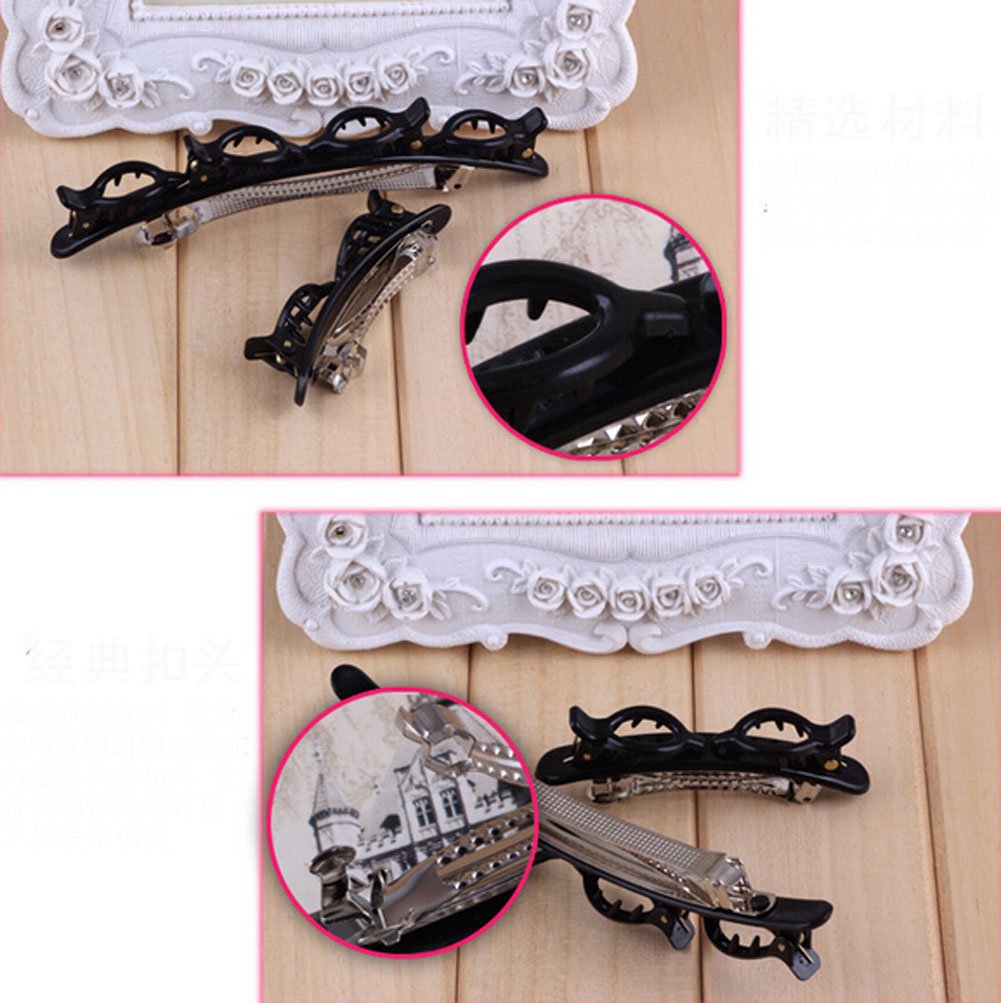 4 PCS French Braider Hair Tool Fashion Double Layer Band Twist Plait Clip Front Hair Clips Hairpin Headband Beauty Tool Hair Accessory