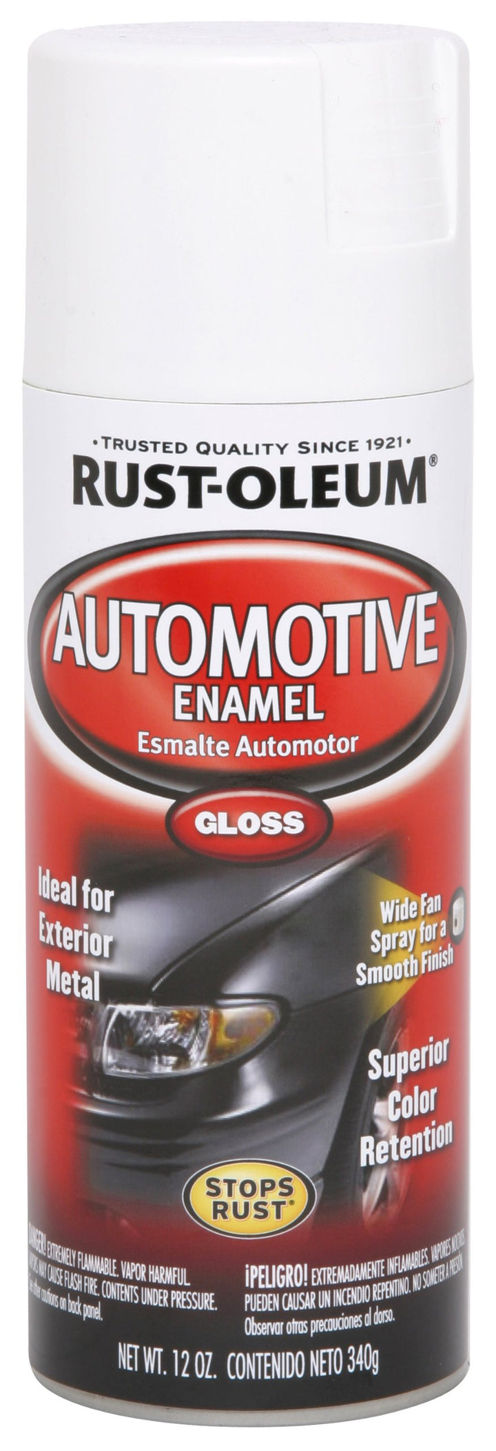 252468 Automotive Rust Preventive Enamel Spray Paint, 12 Oz Aerosol, 8-10 Sq-Ft/Can, 12 Ounce, Gloss White, 11 Fl Oz