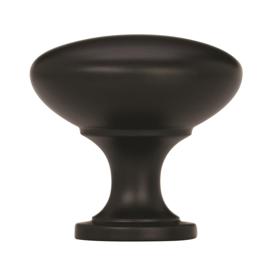 | Cabinet Knob | Matte Black | 1-1/4 inch (32 mm) Diameter | Edona | 10 Pack | Drawer Knob | Cabinet Hardware