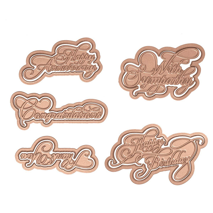 Elegant Occasion Sentiments by Becca Feeken Glimmer Hot Foil Plate, Metal
