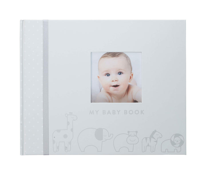 First 5 Years Baby Memory Book With Clean-Touch Baby Safe Ink Pad To Make Baby’s Hand Or Footprint Included, Gender Neutral Registry Gift, Ivory Classic