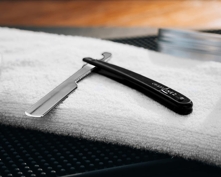 Barber Turkish Razor | Professional Straight Razor (White & Black)