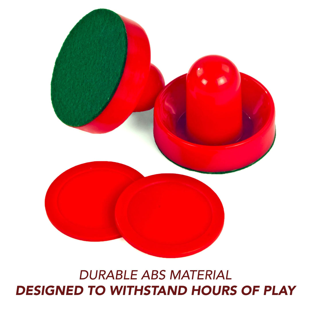 Air Hockey Strikers and Puck Set, Red, 3.75/2.875-Inch (BG1007)