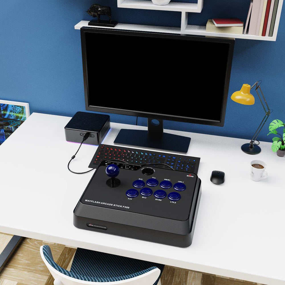 Mayflash F300 Arcade Fight Stick Joystick for Switch, Xbox Series X, PS4,PS3, Xbox One, Xbox 360, macOS, Windows, Steam Deck, NeoGeo mini, NeoGeo Arcade Stick Pro