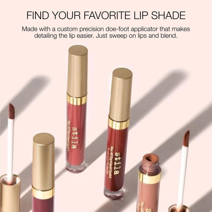 Stay All Day® Liquid Lipstick, Matte | Long-Lasting Color Wear, No Transfer or Bleed | Hydrating & Lightweight with vitamin E & Avocado Oil for Soft Lips | Beso, .10 Fl. Oz.