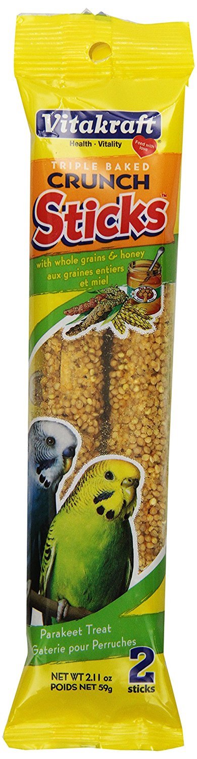 Parakeet Whole Grains & Honey Treat Sticks 2 Count, 2.11 Ounce