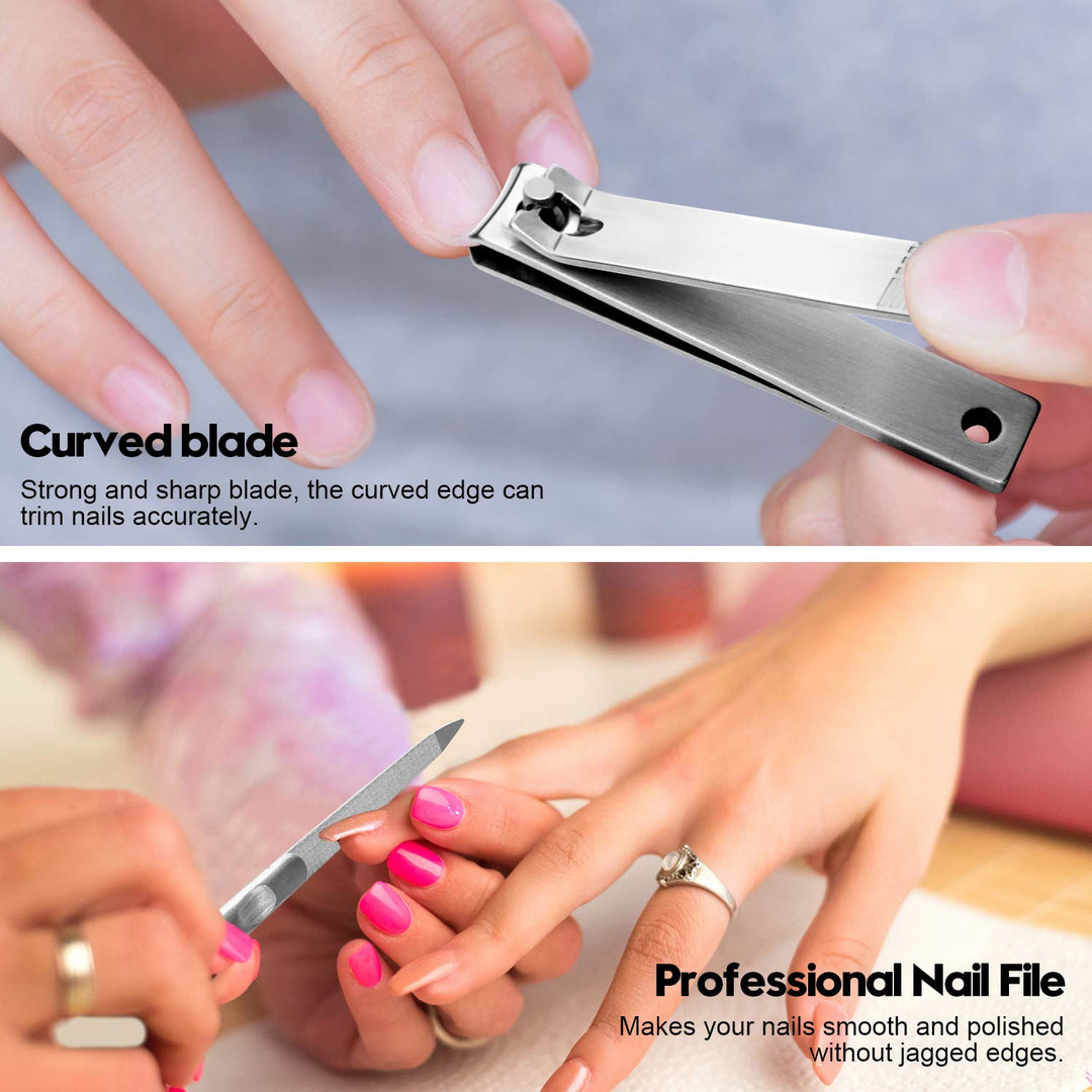 Podiatrist Toenail Cutters for Thick Nails Kit, Professional Grade Pedicure Tools with Sharp Curved Blades for Precision Trimming. Easy to Use & Effortless. Improve Various Toenail Problems.