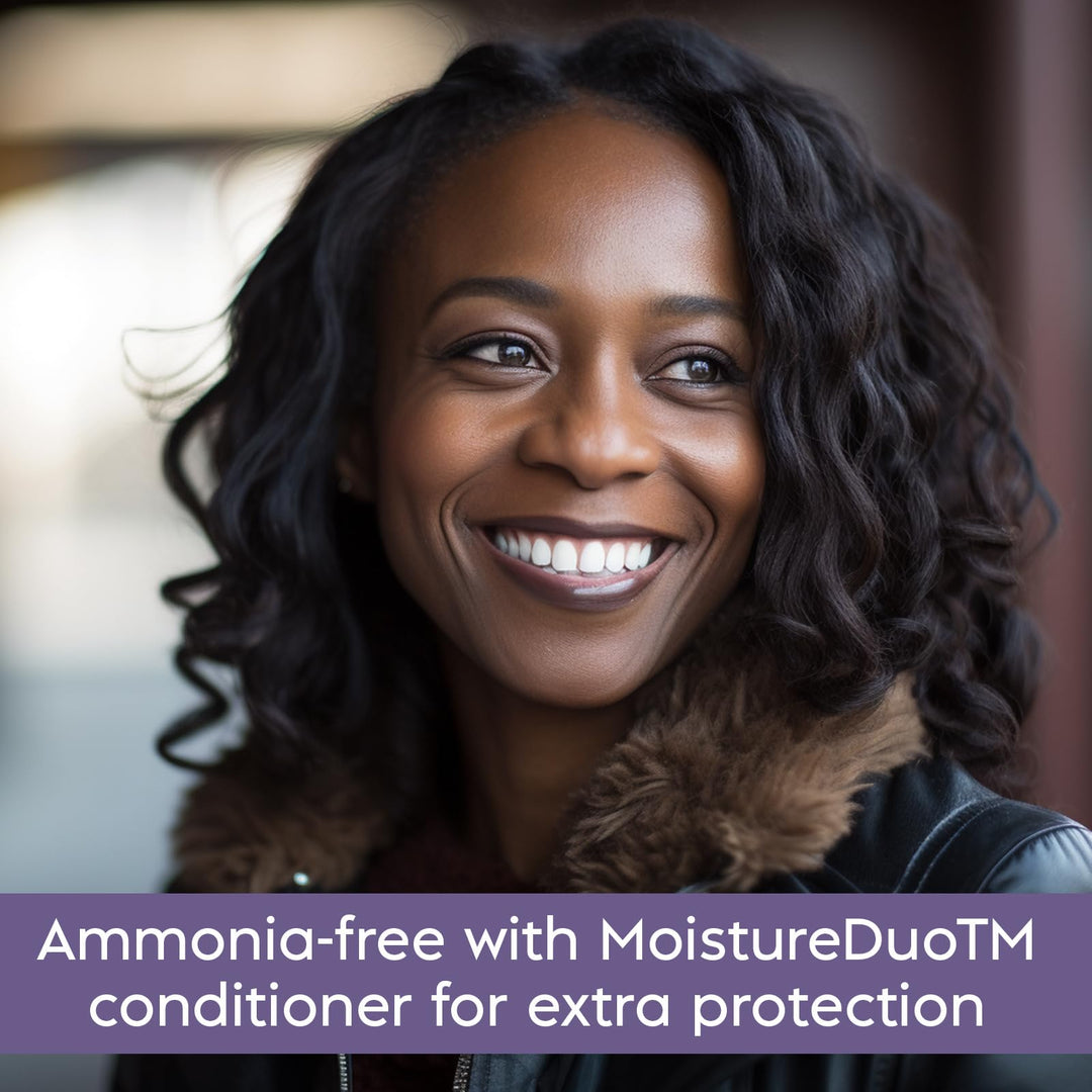 Women's 5 Minute Permanent Hair Color with Conditioner, Grey Hair Coloring for Women - Rich Black