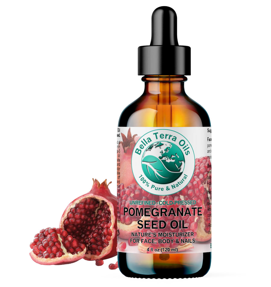- Organic Pomegranate Seed Oil 4 oz - A Powerhouse of Nutrients & Essential Fatty Acids, Delightfully Cold-Pressed for Pure Skin Nourishment