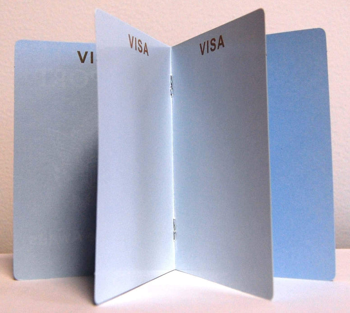 Set of 8 Around The World Passports, Global Adventure Travel Party Favors, Made In USA Since 1900