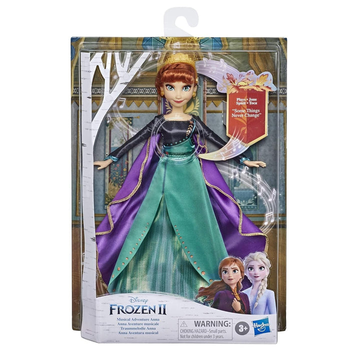 Frozen Musical Adventure Anna Singing Doll, Sings Some Things Never Change Song from 2 Movie, Anna Toy for Kids