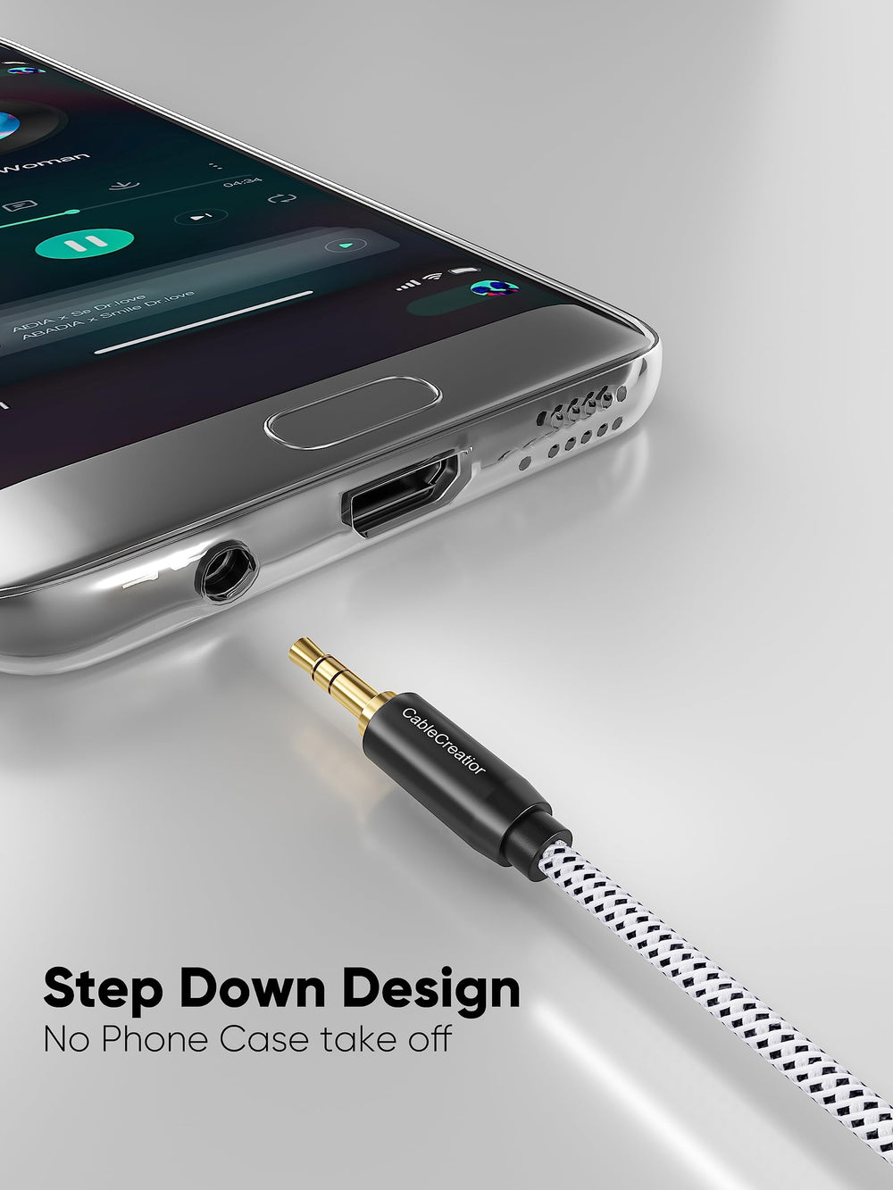 Aux Cable (6FT/1.8M), 3.5mm Audio Cable Male to Male, 1/8 inch Auxiliary Stereo Jack Cord for Headphone, Phone, Car Stereos, Speaker and More(with Aux Port)