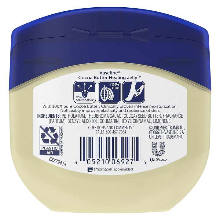 Rich Conditioning Petroleum Jelly Cocoa Butter 7.5Ounce (Pack of 4)
