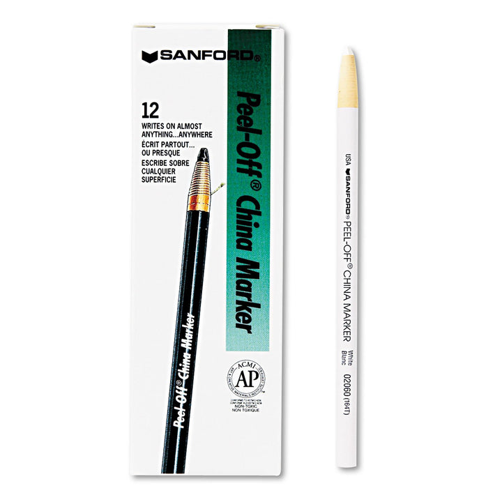 SAN2060 - Sharpie Pro Peel-Off China Markers (Pack of 12)