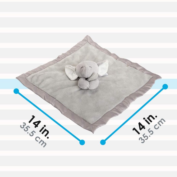 Carter's Elephant Plush Stuffed Animal Snuggler Lovey Security Blanket - Gray
