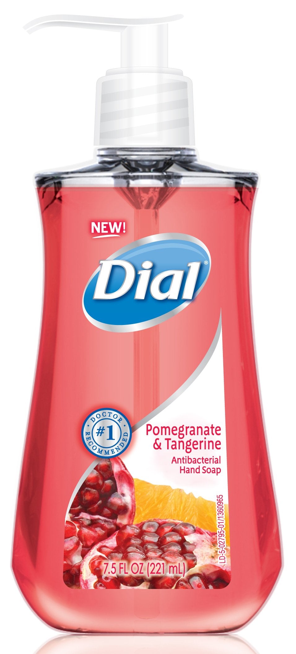 Dial Liquid Hand Soap, Pomegranate and Tangerine, 7.5 Ounce